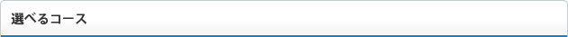 選べるコース